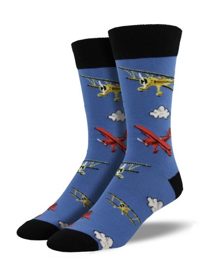 Dubbeldekker vliegtuig sokken