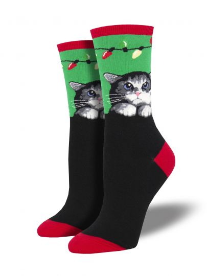 Kerst katten sokken